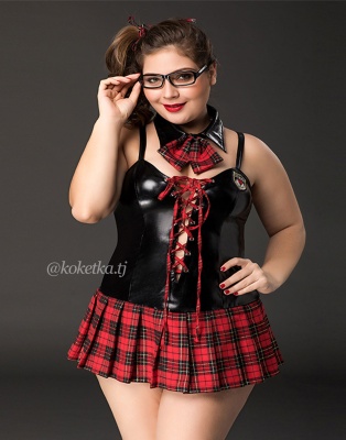 Кокетливый костюм студентки (Plus Size)