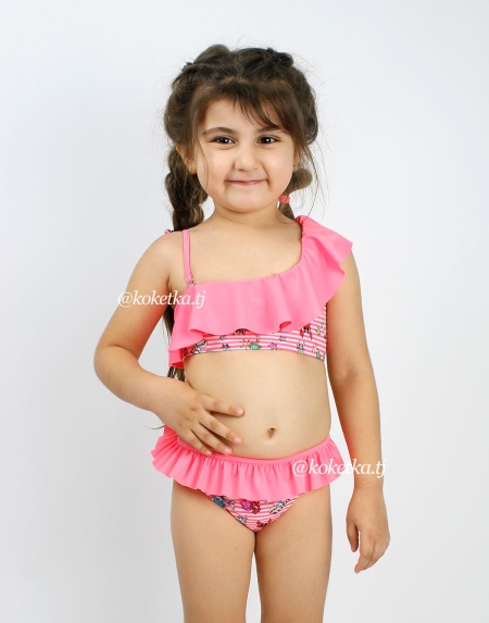 Детский купальник на одно плечо