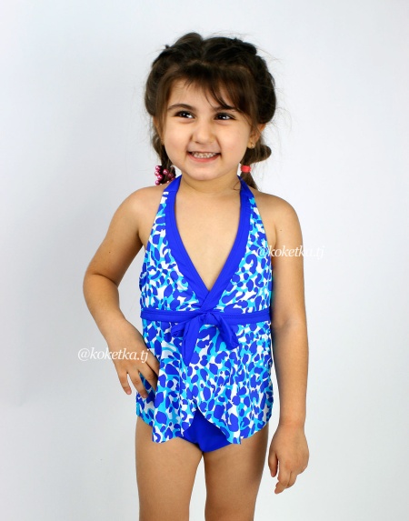 Яркий детский купальник танкини