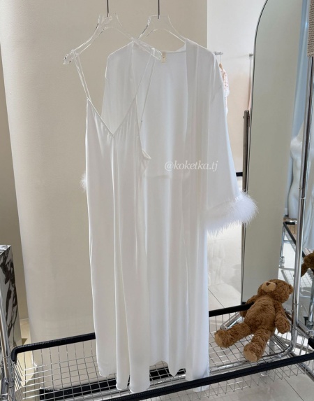 Нежная сорочка с халатом