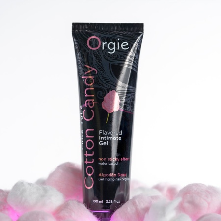 Съедобный интимный гель Orgie Lube Tube Cotton Candy, на водной основе, 100 мл