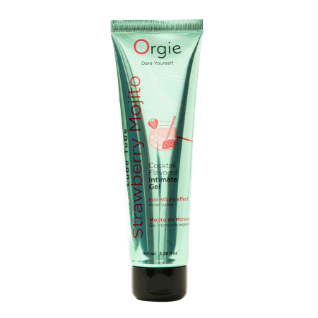 Съедобный интимный гель Orgie Lube Tube Cocktail Strawberry Mojito, 100 мл
