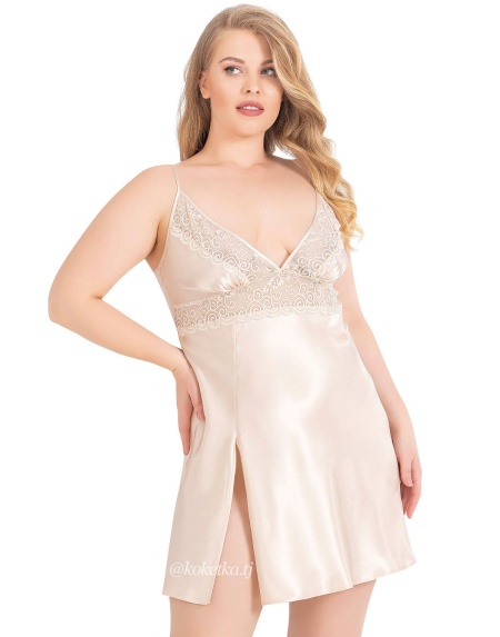 Атласная сорочка (XXL, 3XL, 4XL)