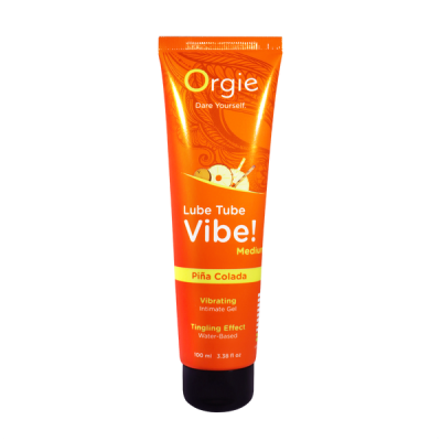 Лубрикант с эффектом вибрации Orgie Lube Tube Vibe Medium Pina Colada, 100 мл