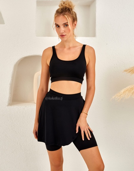 Купальник шортами и юбкой