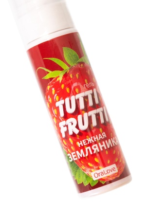 Съедобная гель-смазка TUTTI-FRUTTI для орального интима со вкусом земляники 30г