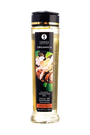 Съедобное масло для массажа Shunga Organica Almond Sweetness, натуральное, возбуждающее, миндаль, 240 мл