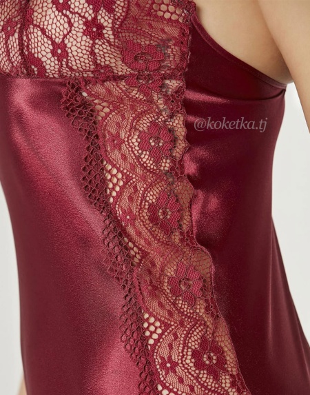 Атласная сорочка с халатом от Pierre Cardin