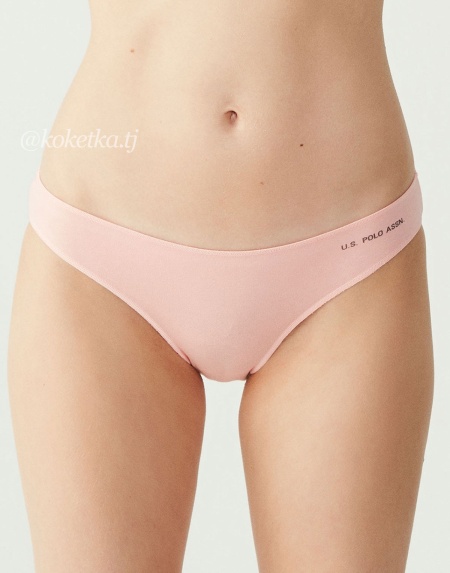 Набор трусиков — cлип от U.S. POLO ASSN (черный, бежевый, белый, красный, розовый - 5 шт)