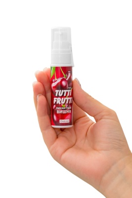 Съедобная гель-смазка TUTTI-FRUTTI для орального интима со вкусом вишни, 30 г