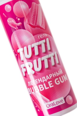 Съедобная гель-смазка TUTTI-FRUTTI для орального со вкусом BUBBLE GUM, 30 гр