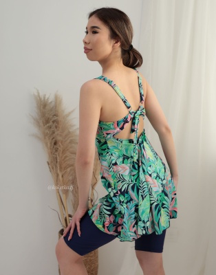 Модный купальник с короткими шортами (4XL, 4XL/5XL, 5XL, 5XL/6XL, 6XL)