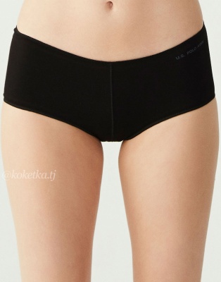 Набор трусиков-шорт U.S. Polo Assn (черный, бежевый, белый, красный, розовый - 5 шт)