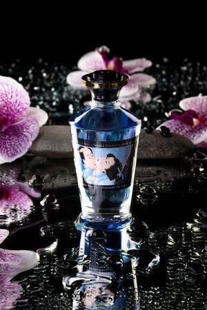 Съедобное массажное масло Shunga Coconut Thrills, кокосовое волнение, разогревающее, 100 мл