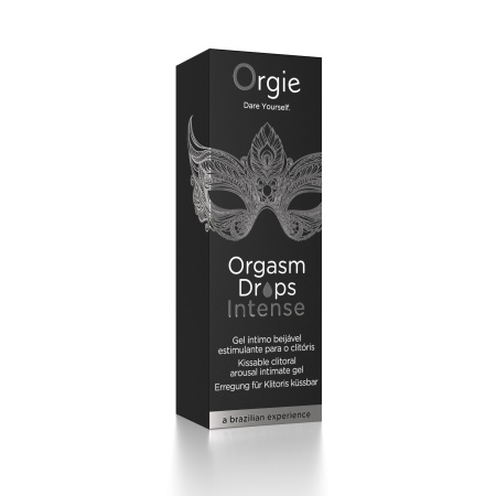 Возбуждающий съедобный гель для клитора Orgie Orgasm Drops Intense, 30 мл 