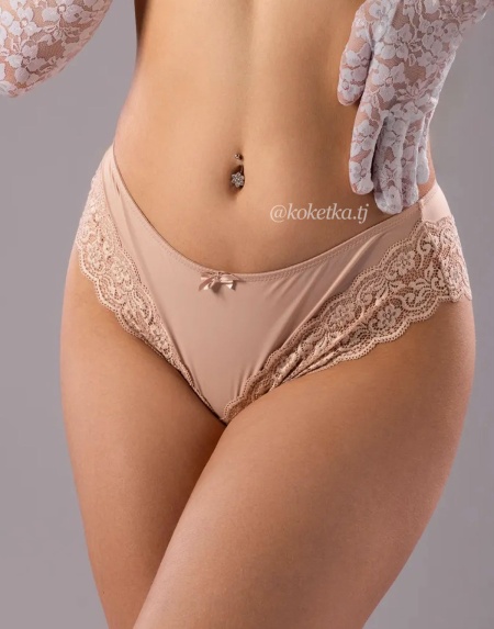 Гипюровые трусики слип