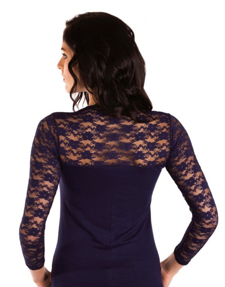 Лонгслив (синий и бежевый)