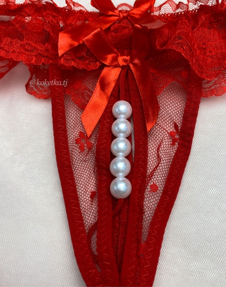 Эротические трусики-стринг с доступом