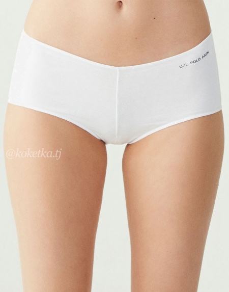 Набор трусиков-шорт U.S. Polo Assn (черный, бежевый, белый, красный, розовый - 5 шт)