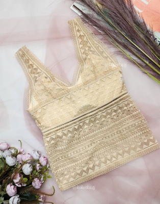 Кружевной длинный топ