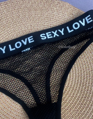 Сеточные трусики стринг