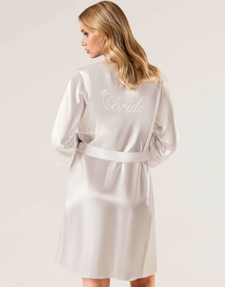 Атласный халат Bride