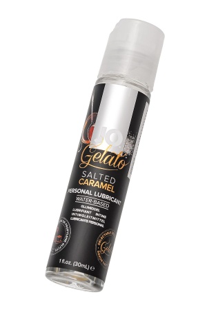 Съедобный лубрикант на водной основе JO Gelato Salted Caramel, со вкусом солёная карамель, 30 мл