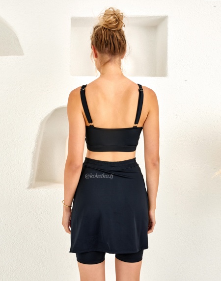 Купальник шортами и юбкой