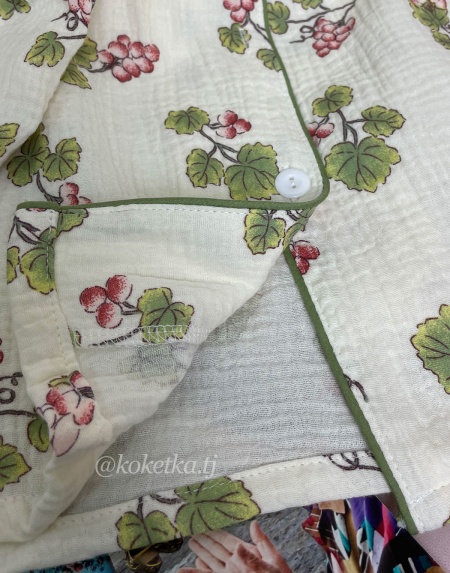 Муслиновая рубашка со штанами