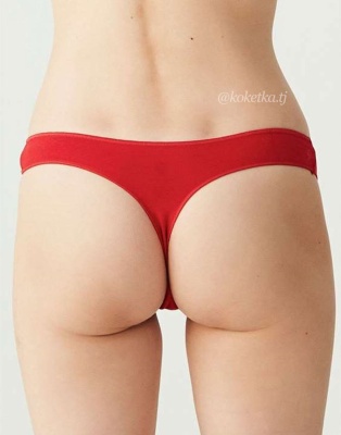 Набор трусиков — стринг от U.S. POLO ASSN (черный, бежевый, белый, фуксия, черный - 5 шт)