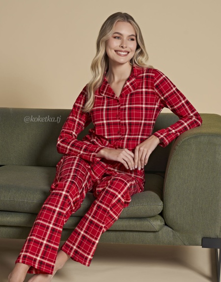 Домашний комплект с рубашкой и штанами