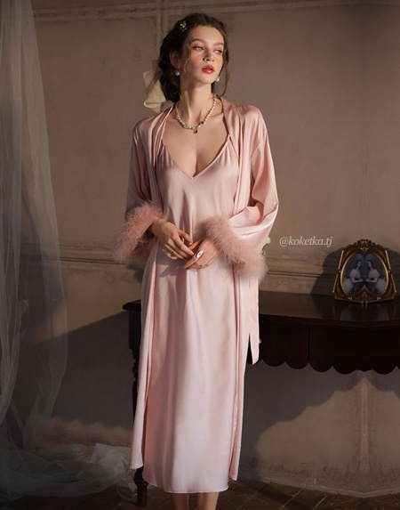 Нежная сорочка с халатом