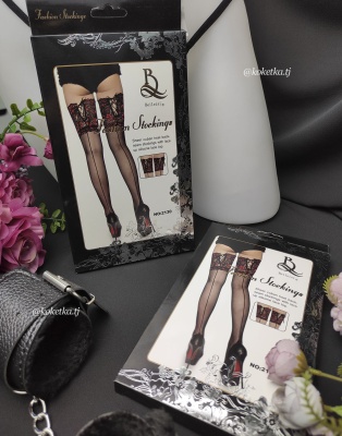 Чулки со шнуровкой на кружеве