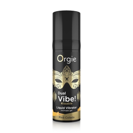 Съедобный гель с вибрацией DUAL VIBE! со вкусом коктейля PINÃ COLADA, 15 мл