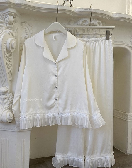 Домашний комплект с рубашкой и штанами