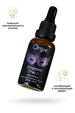 Возбуждающий гель для клитора Orgie Orgasm Drops, с разогревающим эффектом, 30 мл