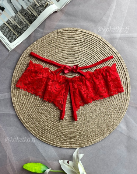 Эротические трусики-стринг с доступом