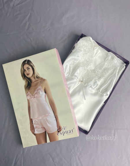 Атласный топ и шорты от Espuar