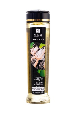 Масло для массажа Shunga Organica Natural. Aroma & Fragrance Free, без аромата «Натуральное», возбуждающее, 240 мл