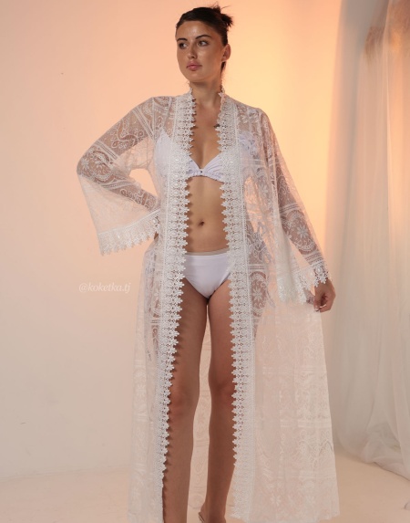 Нежный прозрачный халат