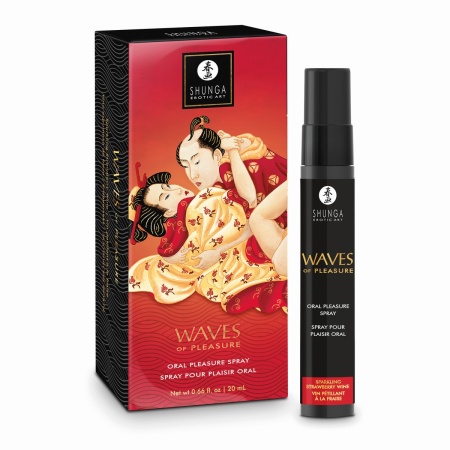 Спрей для оральных ласк, Waves of Pleasure, Клубника, 20 мл