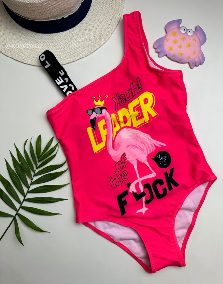 Слитный купальник на одно плечо