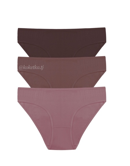 Набор хлопковых трусиков — слип (3 шт) (S/M, L/XL)