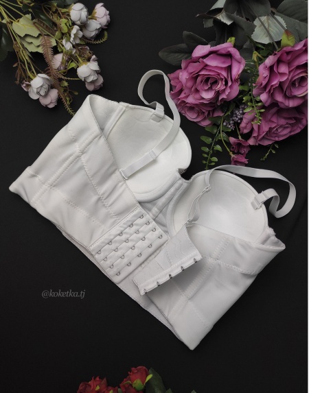 Бюстье со стеклянными стразами