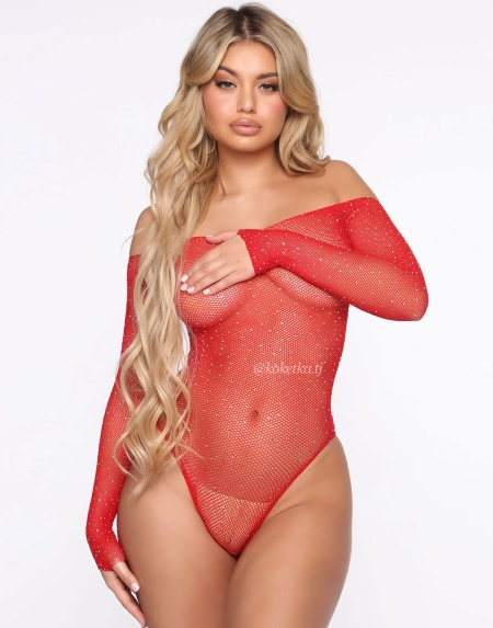 Боди со стразами