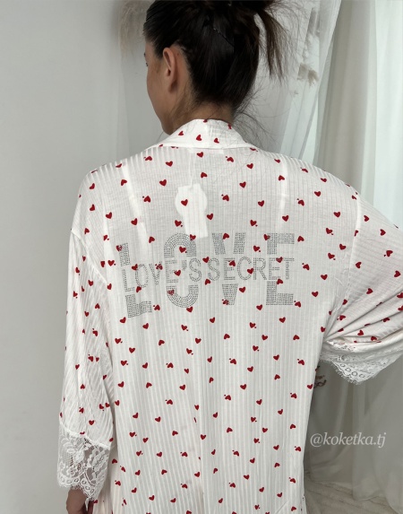 Удобная сорочка с халатом