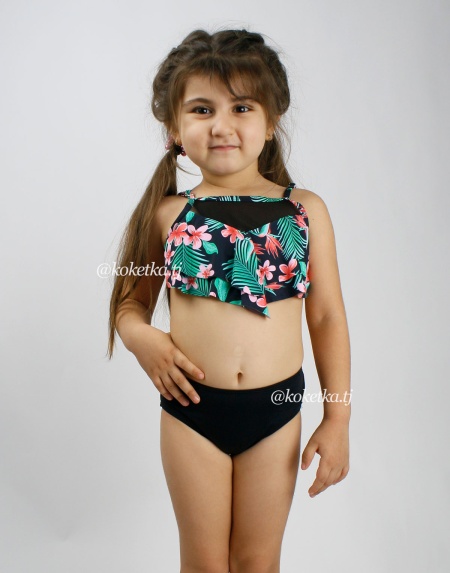 Раздельный купальник с воланом