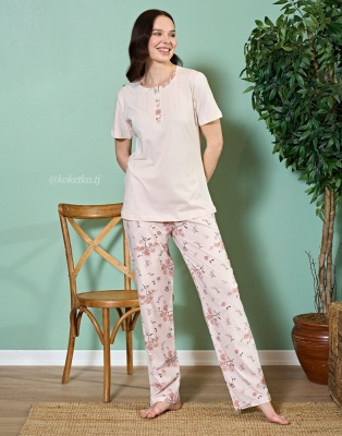 Домашний комплект с футболкой и штанами