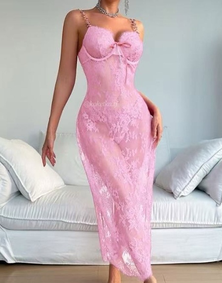 Сорочка с трусиками стринг