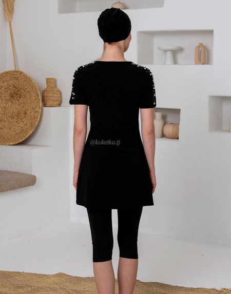 Модный купальник с короткими лосинами